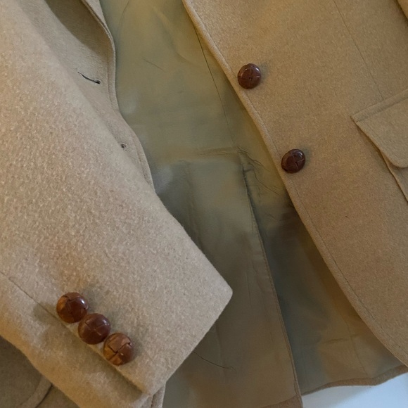 Camel Hair Blazer Size 6 Vintage - Picture 7 of 14